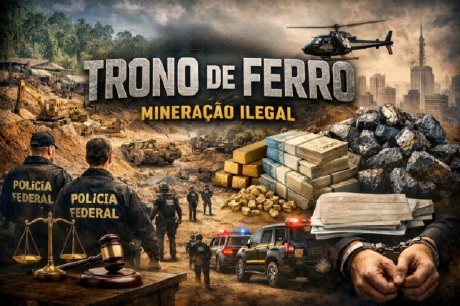Operação Trono de Ferro: PF desarticula esquema milionário de mineração ilegal no Amapá e outros estados