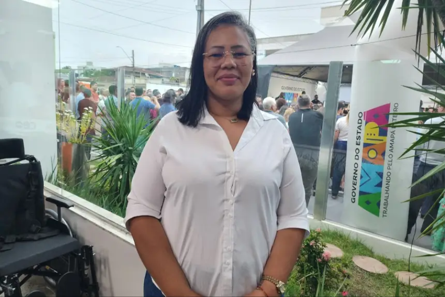 ‘O acolhimento é sempre o mesmo. Não é só comigo, é com todo mundo que chega lá’, diz Karina Torres na inauguração do CEO 2 do Governo do Amapá