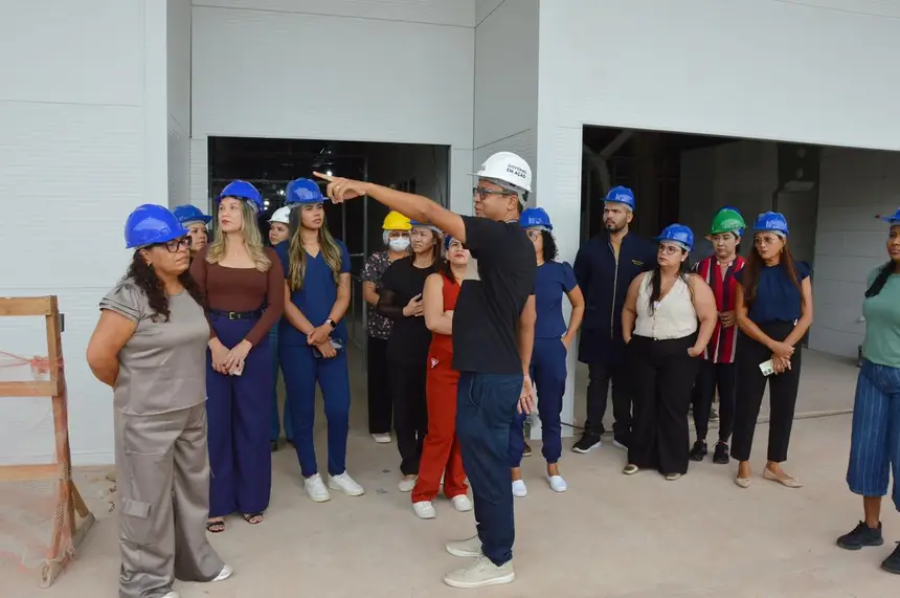 Servidores do Hospital de Emergência visitam obras do novo hospital do Governo do Estado e vivenciam um novo momento na saúde do Amapá