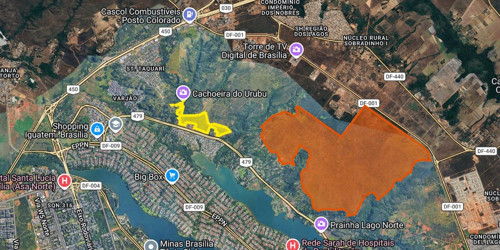 Parque da Serrinha não abrange área destinada ao BRB