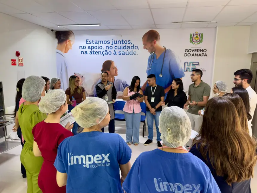 No anexo do HE de Macapá, método ‘Huddle’ agiliza decisões e melhora atendimento aos pacientes