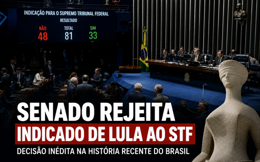 Senado rejeita indicado de Lula ao STF em decisão inédita na história recente