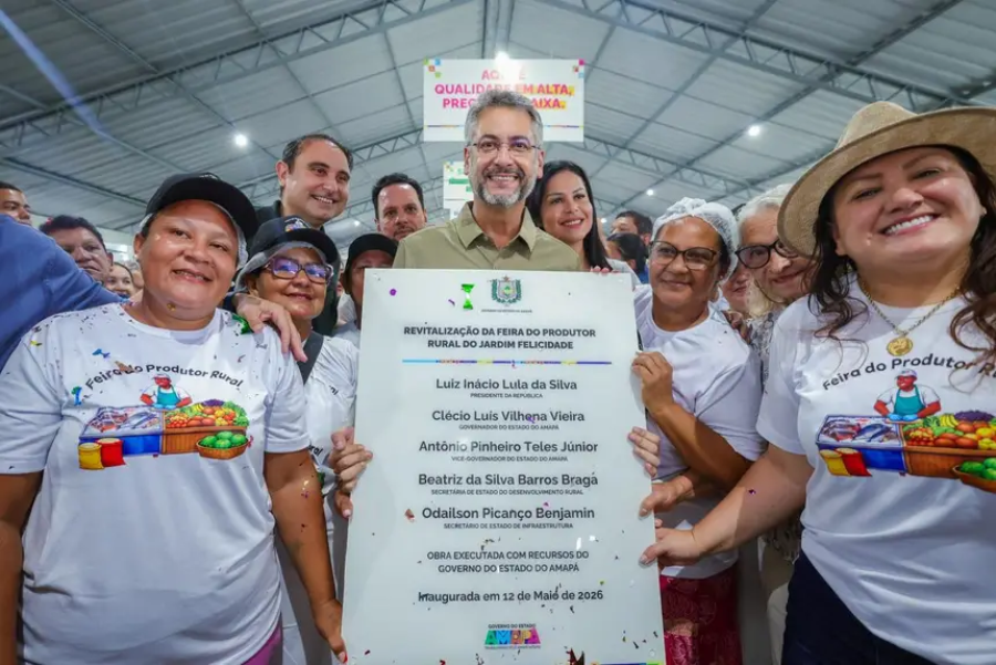'Dignidade completa desde a plantação até a comercialização', enfatiza Clécio ao entregar nova Feira do Produtor Rural na Zona Norte de Macapá