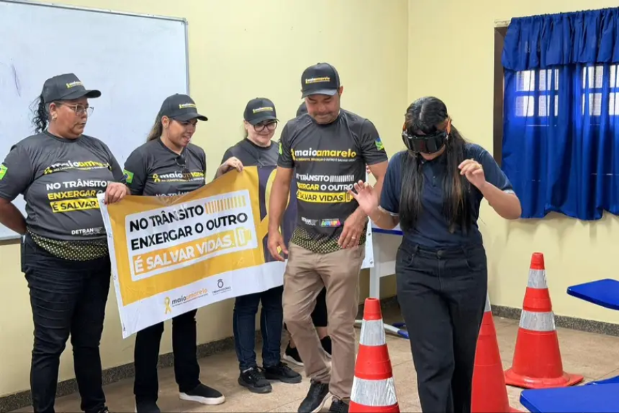 Maio Amarelo 2026 leva ações educativas ao Vale do Jari com foco no respeito à vida no trânsito