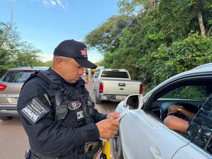 Operação Lei Seca intensifica fiscalização na Rodovia do Curiaú durante o Maio Amarelo