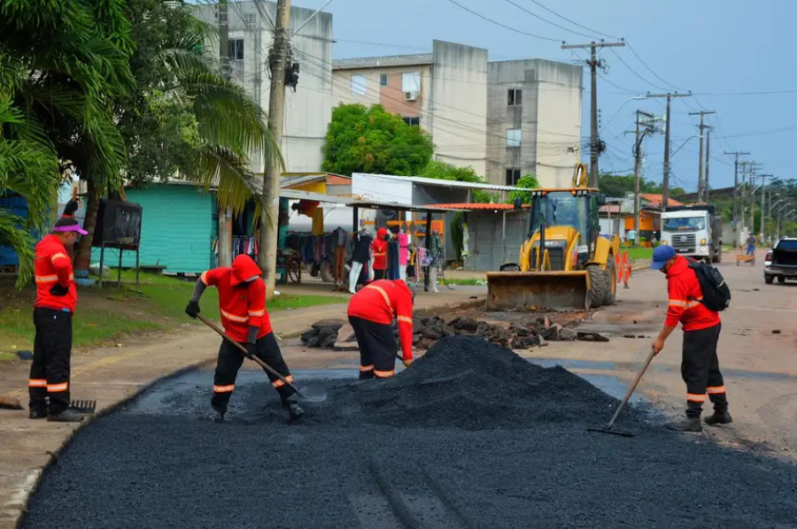 Mais mobilidade: Governo do Amapá garante asfalto novo e recuperação de ruas no Habitacional Macapaba