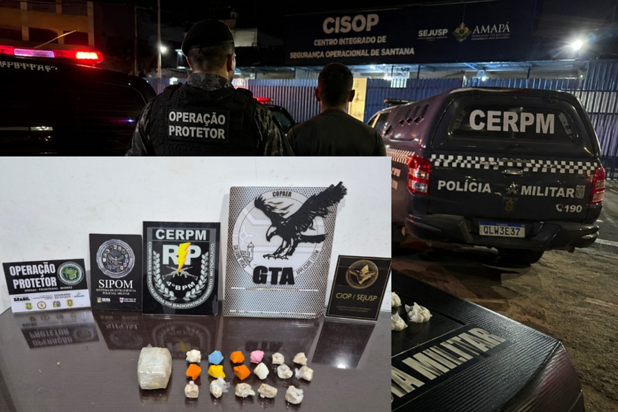 Homem monitorado por tornozeleira eletrônica é preso com drogas durante operação integrada em Santana