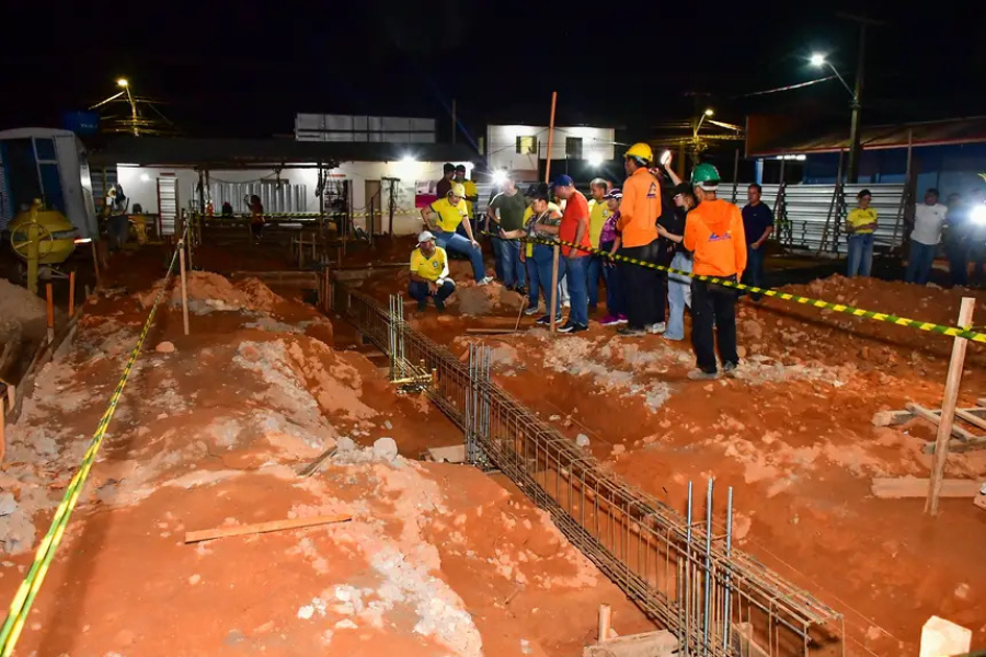 Governador Clécio vistoria início da construção da nova Escola Estadual Teotônio Brandão Vilela, em Vitória do Jari