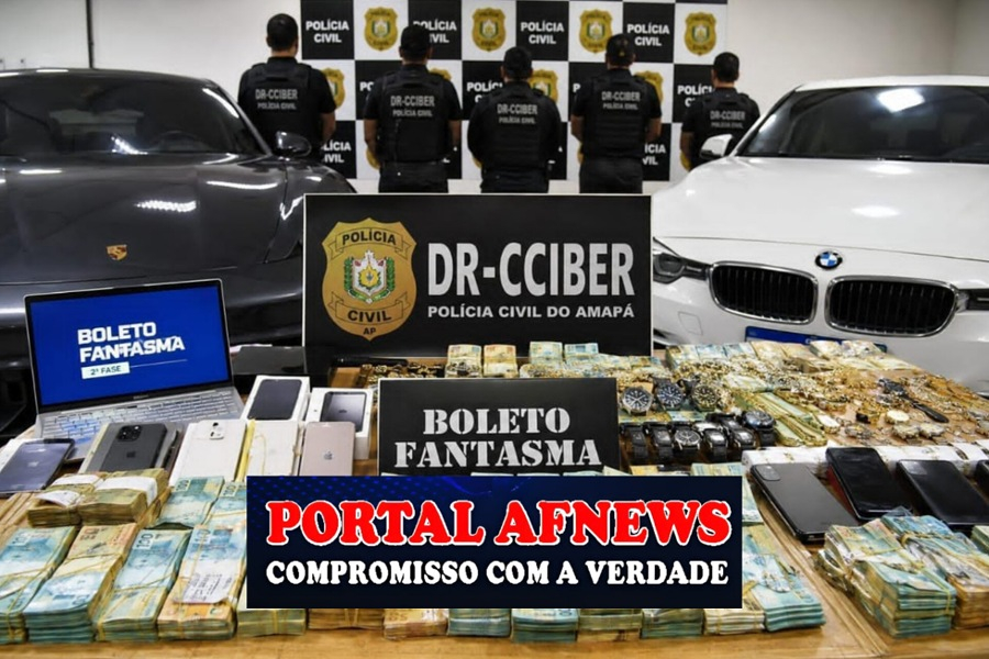 OPERAÇÃO BOLETO FANTASMA: Polícia Civil do Amapá bloqueia mais de R$ 5 milhões e desarticula organização especializada em golpes digitais