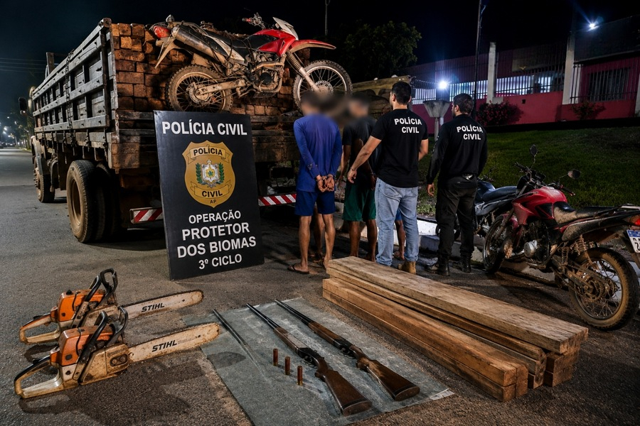 Operação Protetor dos Biomas: Polícia Civil desarticula esquema de crimes ambientais no Vale do Jari e causa prejuízo de R$ 300 mil