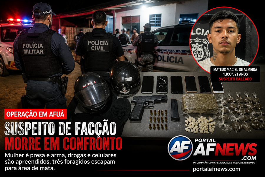 Suspeito de integrar grupo do Comando Vermelho morre em confronto com forças de segurança durante operação em Afuá