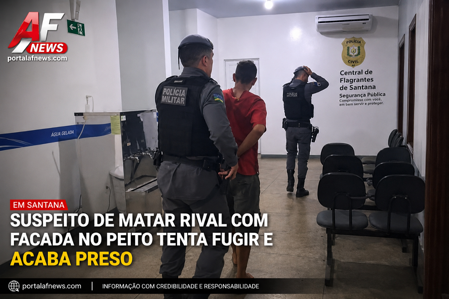 Acerto de contas termina em homicídio em Santana; suspeito é preso após tentar fugir