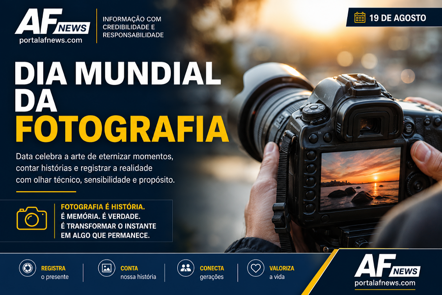 Dia Mundial da Fotografia celebra a arte de eternizar histórias e registrar a realidade