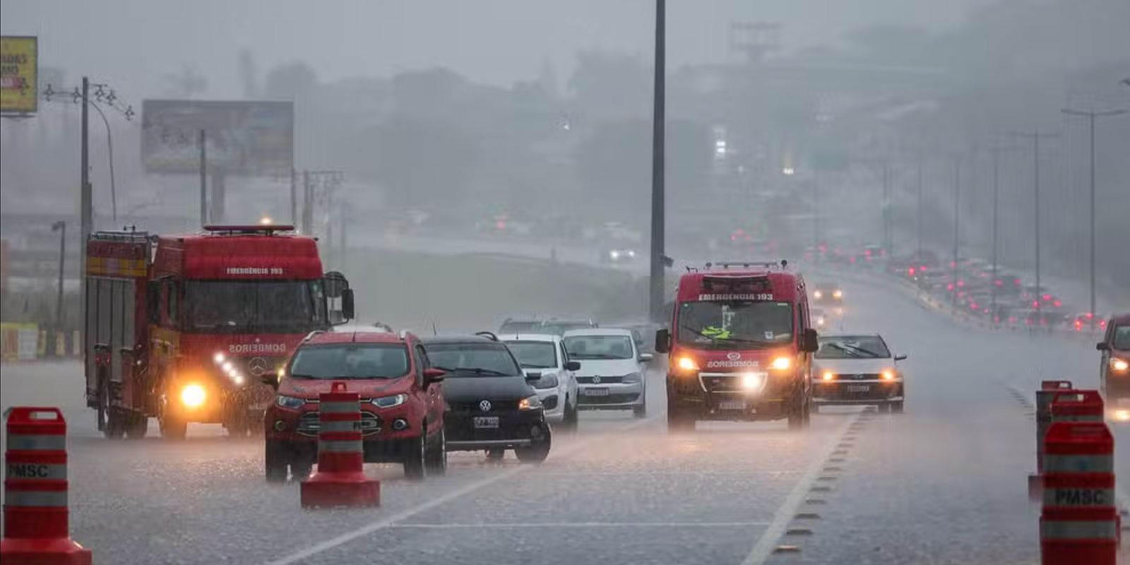 Chuvas e granizo voltam a castigar Rio Grande do Sul e Santa Catarina