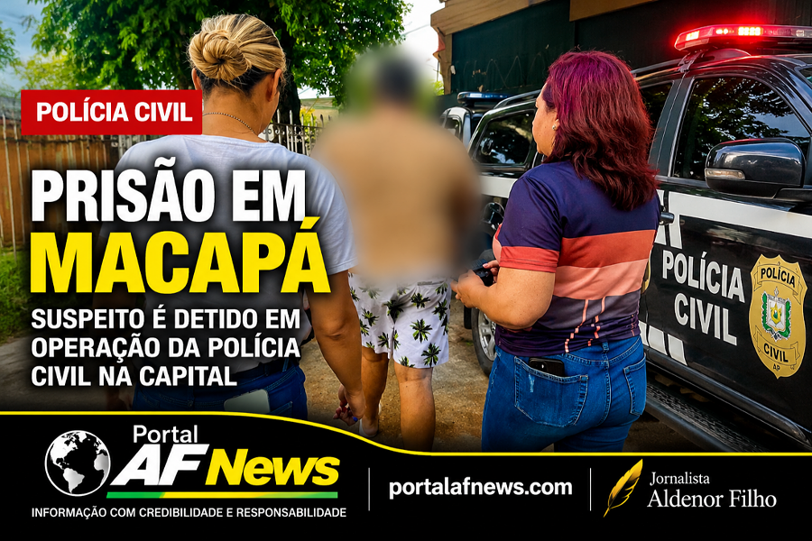 POLÍCIA CIVIL PRENDE HOMEM SUSPEITO DE ALICIAR ADOLESCENTES COM DINHEIRO E PRESENTES EM MACAPÁ
