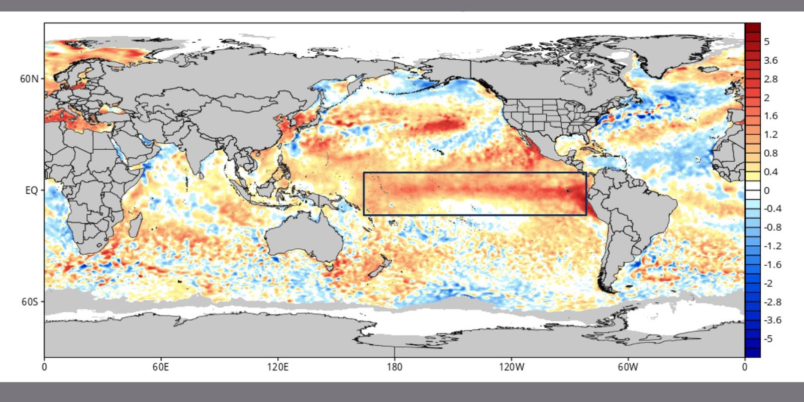 El Niño em alta: Pacífico registra 2ª maior temperatura da história