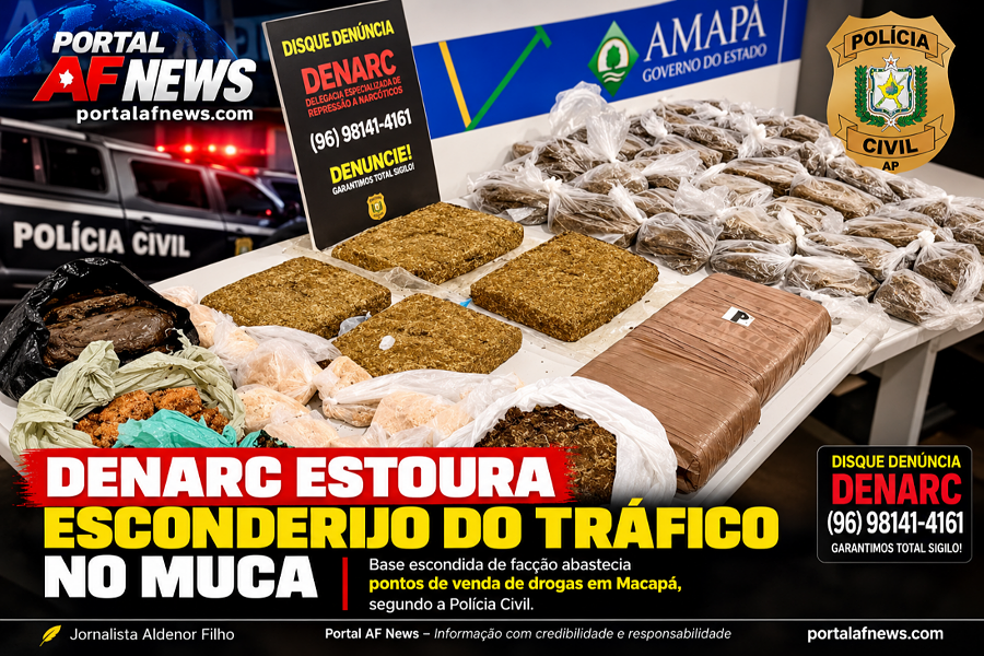 DENARC DESCOBRE BASE ESCONDIDA DE FACÇÃO USADA PARA ABASTECER O TRÁFICO DE DROGAS EM MACAPÁ