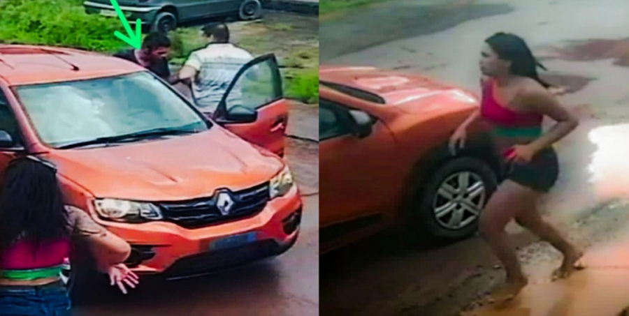 Casal armado troca tiros com a polícia, faz refém e rouba carro na Zona Norte de Macapá