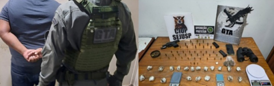 GTA prende armeiro de facção com arsenal e drogas na Zona Norte de Macapá