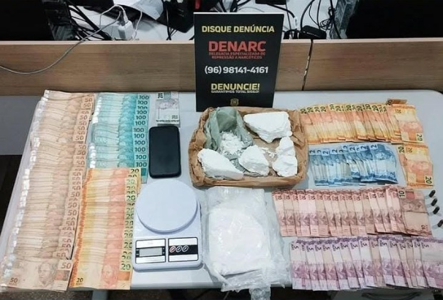 Polícia Civil apreende cocaína e dinheiro em operação no Centro de Macapá