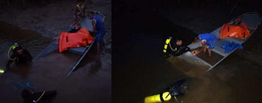 Barco naufraga no rio Curiaú Mirim, mas ocupantes escapam ilesos