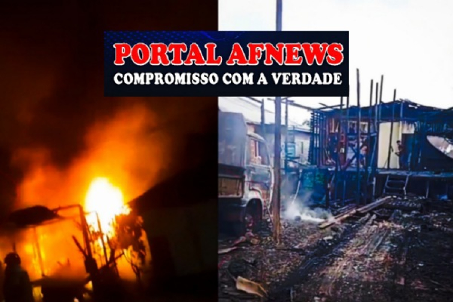 🔥 Incêndio de grandes proporções destrói casa e deixa duas famílias desabrigadas em Laranjal do Jari